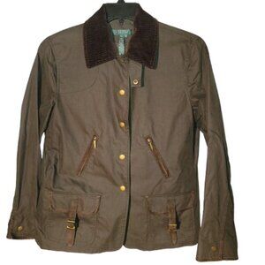 Ralph Lauren Petite Front Snap Jacket w/ Zipper & Buckle Accent Pocket Closures